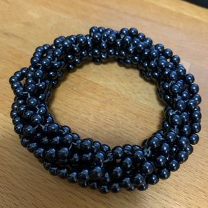 Fashionable J Crew Black Pearl Bracelet